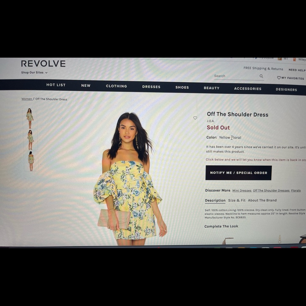 Revolve Floral Summer Dress J.O.A